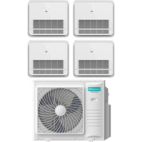 Climatizzatore Condizionatore Hisense Quadri Split Console 12+12+12+12 con 5AMW105U4RQC R-32 Wi-Fi Optional con Telecomando di serie 12000+12000+12000+12000 (1/3)