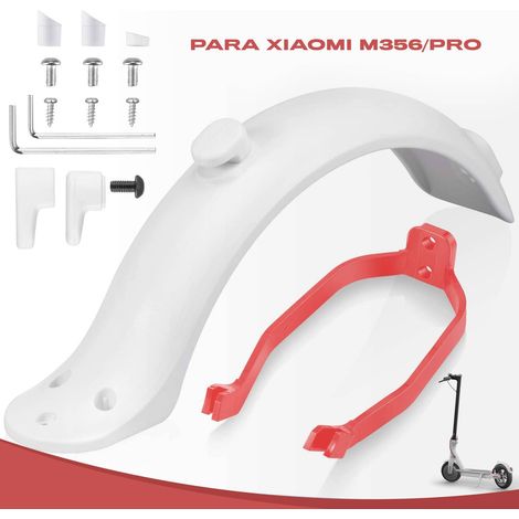 Guardabarros trasero compatible con Xiaomi con soporte  Blanco (1/4)
