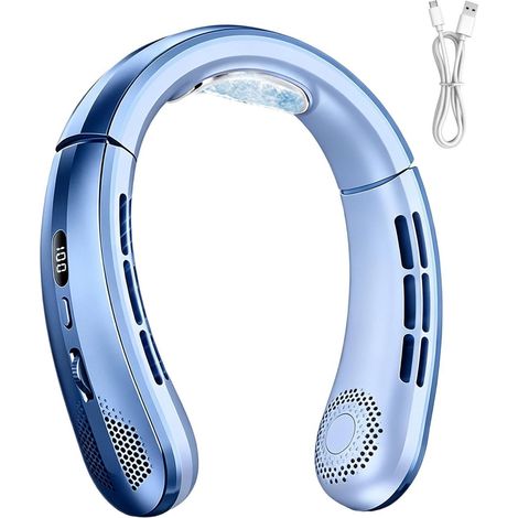 Ventilateur De Cou 5000mAh Silencieux Sans Pales Rechargeable (1/5)