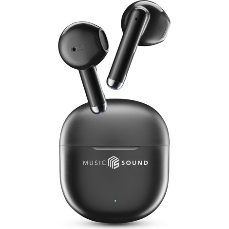 Music Sound 8018080491160 Auriculares Inalámbrico Dentro de oído Llamadas/Música Bluetooth Negro (1/4)