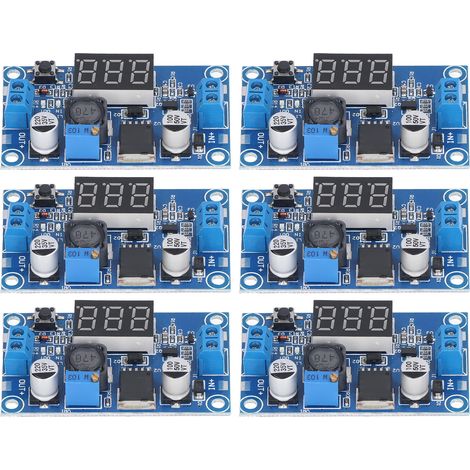 Lot de 6 convertisseurs abaisseurs CC/CC (composants électroniques) : régulateur de tension abaisseur 4-40 V à 1,25-37 V (1/5)
