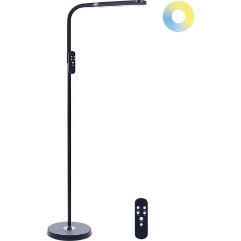 LED Floor Lamp ARIES with Dimmer Metal Black