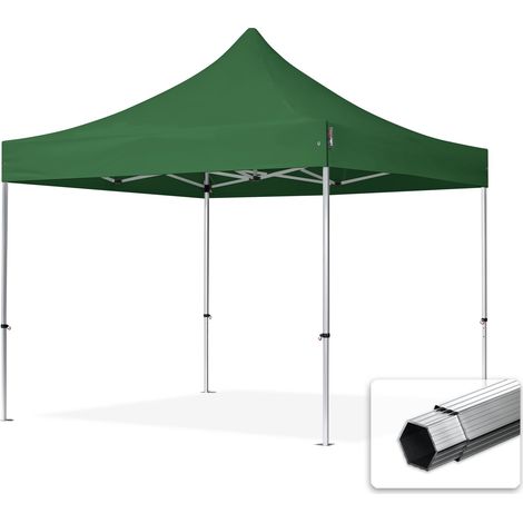 TOOLPORT 3x3 m Tente pliante - Alu, vert foncé (1/5)