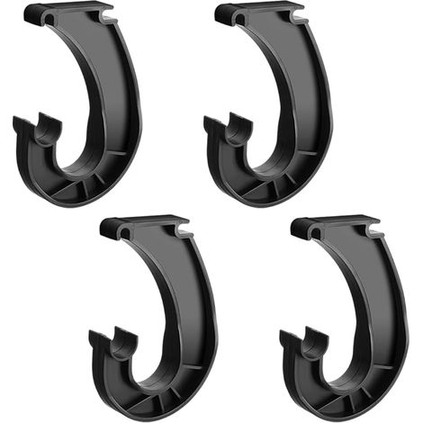 Support tringle penderie robuste forme J, rangement vêtements, armoires et rideaux
