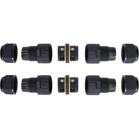 Connecteur LED étanche IP68 2 pièces M25 4 broches 10-14mm, borne de puissance extérieure en cuivre, avec certifications CE SAA UL TUV RoHS (EW-M25-4P) (1/5)