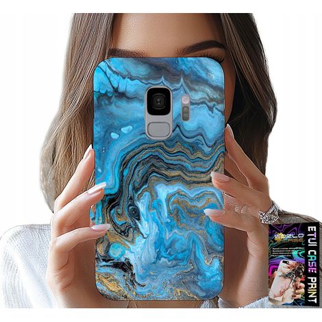 Schutzhülle für Samsung Galaxy S9 – Gehäuse mit Marmormuster + Folie (1/5)