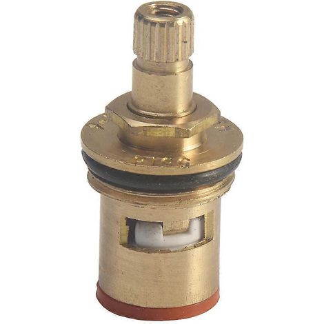 Robinet de remplacement en céramique avec vanne de contrôle de température 1/2 pouce pour eau chaude et eau froide, disque en laiton