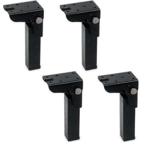 Pieds de table pliants, 140 mm/5,51 pouces de hauteur, charnières de verrouillage en fer, pliage à 90 degrés. (1/5)