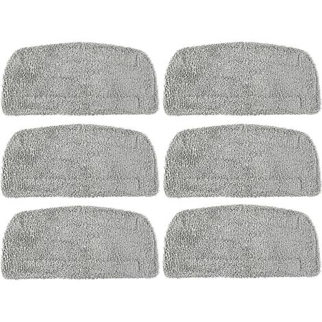 Paquete de 6 almohadillas de repuesto universales de microfibra para mopa de vapor GorFanty GF-6610 (1/3)