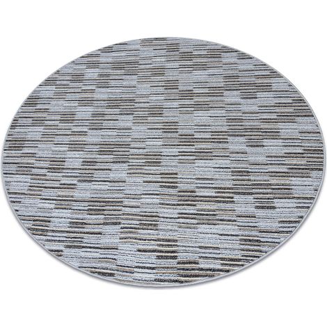 Teppich rund LIBRA grau 109 Streifen grey rund 100 cm