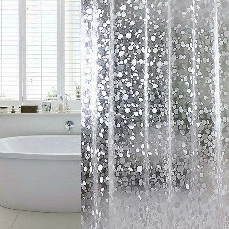 Shower curtain, anti-mold, anti-bathtub, EVA, 180 x 200 cm (1/4)