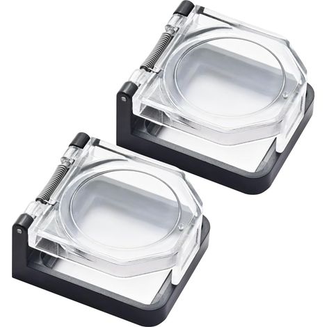 Couvercle pour interrupteur à pression d'alimentation, étanche et résistant aux chocs, protection de sécurité anti-poussière pour trou de montage de 25 mm A (1/5)