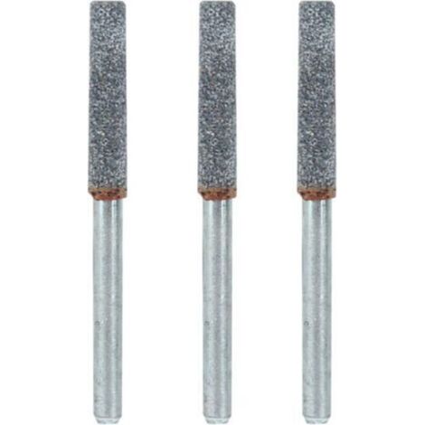 Ajusteur de la Tronçonneuse de 3 Pcs pour Broyage des Bavures, des Pierres d'aiguisme de l'Oregon, un Fichier de Pierre en Diamant, 4 Mm, 532 Pouces, Outil d'aigrissement de l'Outil (1/5)