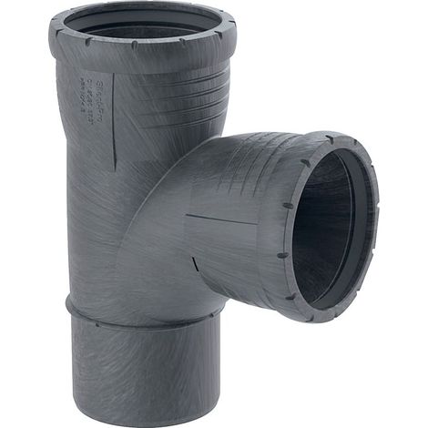 Geberit Bogenabzweig Silent-Pro, 87,5 Grad, DN 90, PP-MX, Schwarz, 393454141 (1/5)