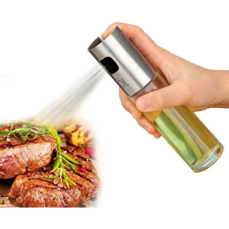 Vaporisateur Huile Cuisine en Verre et Inox - Jiyaru - 100ml - Transparent - BEURRIER - HUILIER-Ywey (1/4)