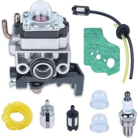 Carburador para desbrozadora Honda GX35 GX25 GX22 GX31. Reemplaza el carburador OEM 16100-Z0Z-034 con junta, bujía, manguera y burbujeador de aceite. (1/4)