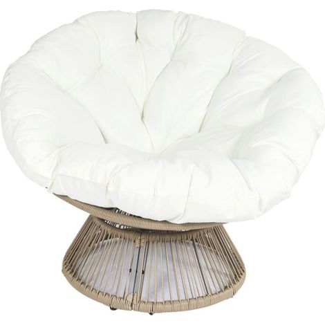 Fauteuil Papasan "Cancun" 96cm Naturel (1/5)
