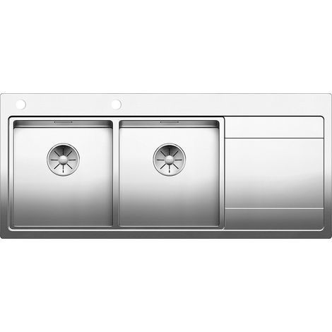 Fregadero empotrado 80cm automático acero inoxidable - 521664 - Blanco -