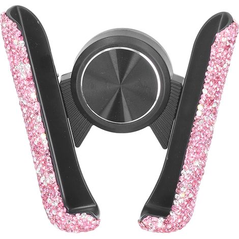 Support de téléphone voiture universel rose pour femmes - Support ajustable pour téléphone portable (1/5)