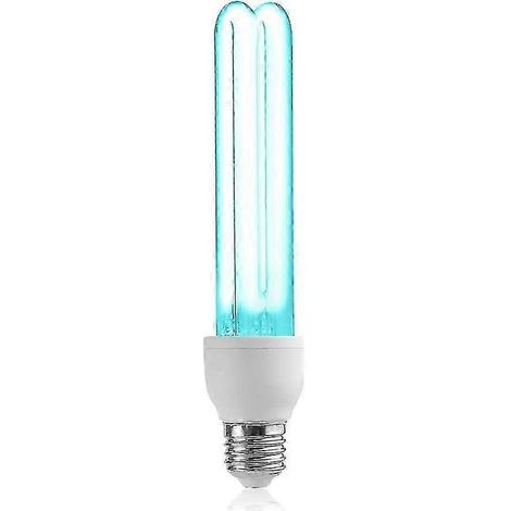 Lámpara de desinfección UV E27 de 25 W con esterilización UVC de 254 nm y ozono. (1/5)