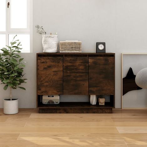 Credenza Rovere Fumo 97x31x75 cm in Truciolato vidaXL (1/5)