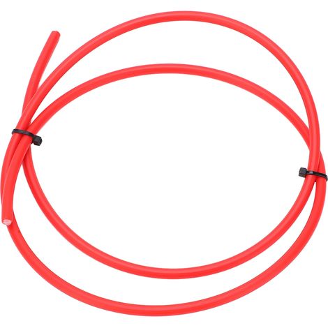 MEROCA Tuyau Hydraulique VTT pour Freins à Disque - Câble de Frein Hydraulique 5mm, Longueur 1m, Rouge (1/5)