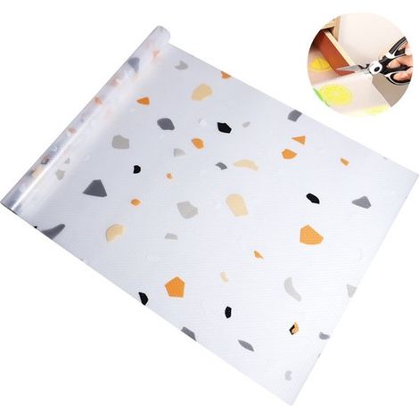 Tappetino in EVA stampato per mobili, resistente all'umidità, ideale per armadi, scarpiere e cassetti, ritagliabile, idrorepellente e oleorepellente, perfetto per la cucina. (1/5)
