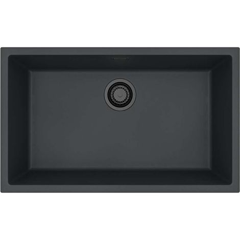 Alveus Omni - Fregadero de granito, 45x45 cm, negro 1150064