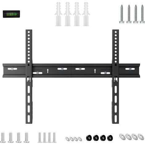 Support TV Mural Ultra-Fin 32-72 Pouce Design Suspendu LED LCD OLED Fixation Murale Écran Plat VESA 600x400 Charge 50 kg avec Niveau à Bulle (1/5)