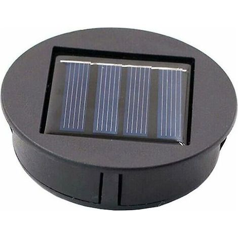 Top Replacement Solar Light for Lantern Solar Panel Light Cover with One LED Bulb, DIY Solar Lantern for Outdoor Garden Decor (1/5)