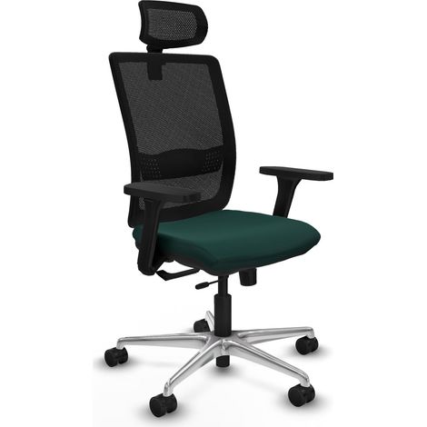 Sedia da ufficio piqueras y crespo Haches Traslack verde scuro pelle sintetica (1/2)