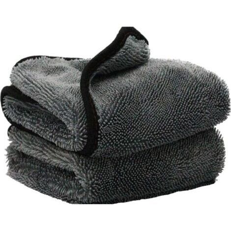 Set of 2 microfiber car towels 40×60 cm, ultra absorbent, quick drying and scratch-free polishing (1/5)
