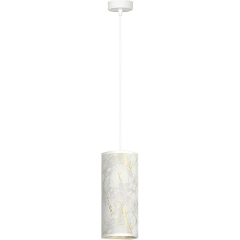 Suspension Emibig Karli E27 blanche-or Ø10 cm IP20 (1/5)