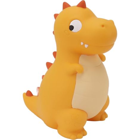 Dinosaur Money Box, Plastic Coin Box (Large Yellow) (1/5)
