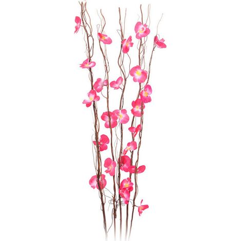Bouquet decorativo di fiori con led assortiti mod.