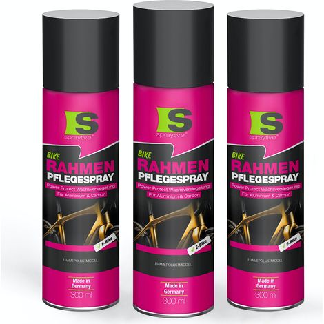 Spraytive 3x 300ml – Rahmen-Pflegespray mit Power Protect Wachsversiegelung – schmutz- & feuchtigkeitsabweisend – für Fahrrad, E-Bike (1/5)