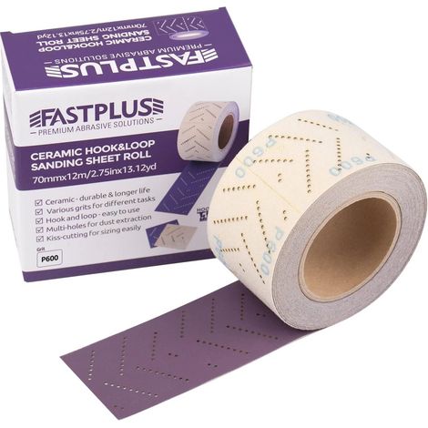 Rouleau Abrasif Violet 70 mm x 12 m, Céramique Multi-Trous G600 (1/5)