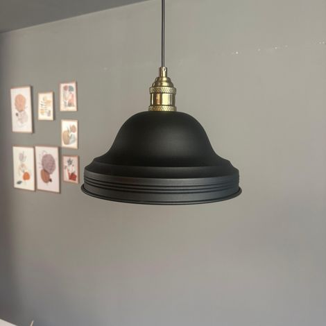 bamyum Ulmete Suspension Luminaire Vintage, Lustre Salon de 26 cm en Métal, Lampe E27 pour Chambre, Salle à Manger (1/5)