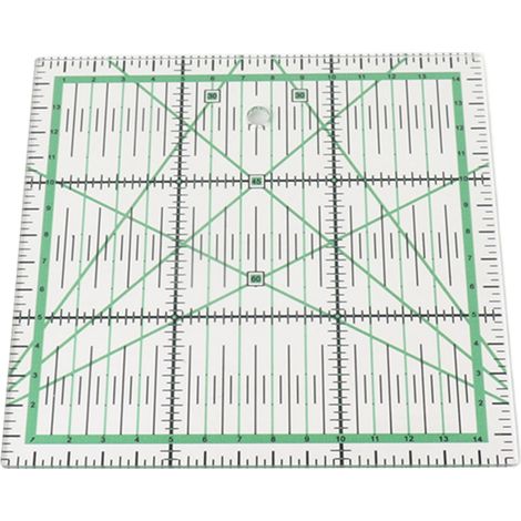 Règle de patchwork transparente en acrylique avec quadrillage précis pour le repassage, la couture, le patchwork et la mesure. (1/5)