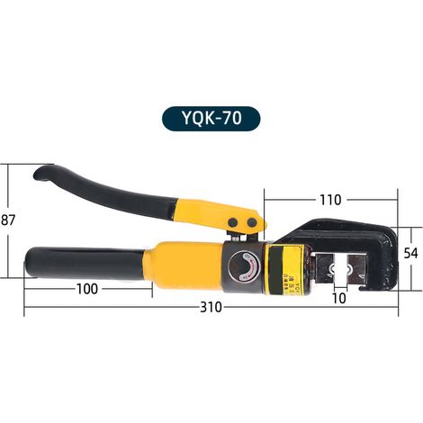 à sertir hydraulique manuelle pour cosses en acier avec