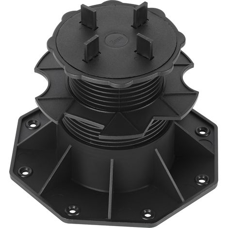 Jiubiaz 30 Stück Stelzlager 65-140mm Terrassenlager mit Fugenkreuz Stellfuß Höhenverstellbar Plattenlager für Steinplatten, Keramik-, Beton-