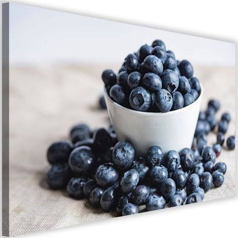 Tableau sur toile Myrtilles Fruits 60x40 (1/5)