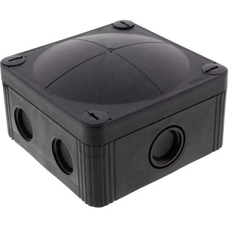 Wiska 10105603 Abzweigkasten (L x B x H) 95 x 95 x 60 mm Schwarz (RAL 9005) IP66/IP67 1 St.