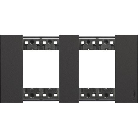 Cornice 2 x 2 Moduli BTicino Living Now KA4802M2K Dark