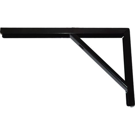 12PZ MENSOLA PER RIPOSTIGLI In acciaio verniciato nero cm. 40x18 (1/6)