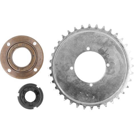 Pignon de vélo 32T en acier pour chaîne 410 avec 4 trous - Kit adaptateur de volant moteur pour modification (1/5)