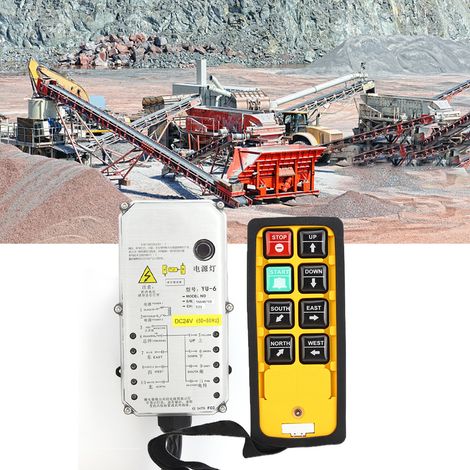 Télécommande industrielle à poignée unique pour palan électrique 3 voies YU-6ADC24V (1/5)