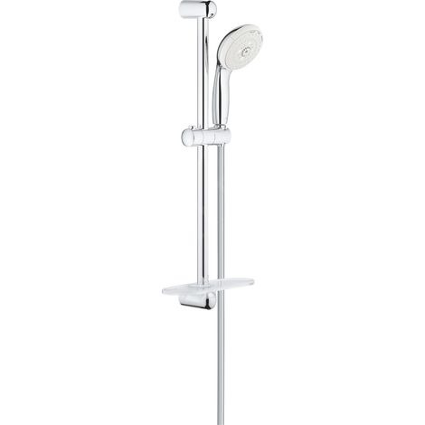 SET SALISCENDI DOCCIA 3 GETTI SLP ""TEMPESTA 100"" CON PORTASAPONE  Cromo (1/5)
