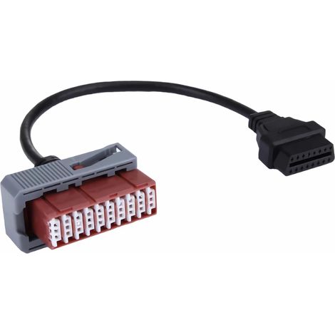 OBD2 - 30-Pin to 16-Pin Adapter Cable for OBD Diagnostic Devices, suitable for older Peugeot, Citroen, and PSA Group models with a 30-pin connector (1/5)