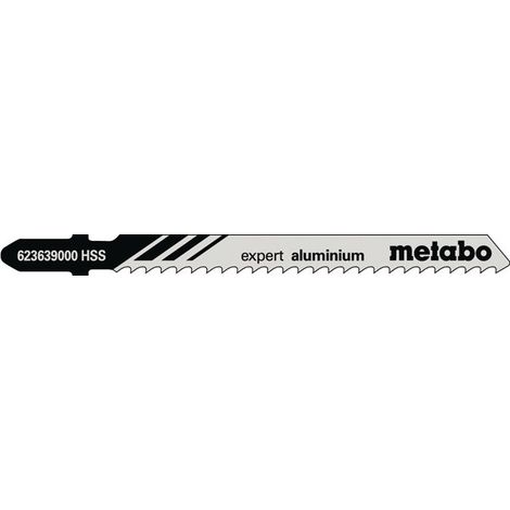 Hojas de sierra calar expert aluminium Long.util.74mm Dentado.3mm HSS fres. en espiral 5 unidades